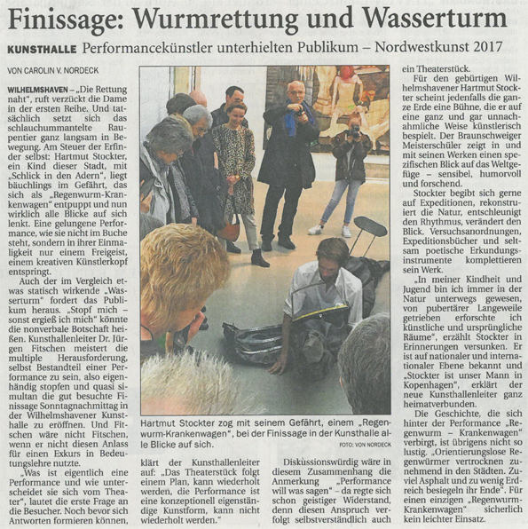 Zeitungsartikel Wilhelmshavener Zeitung